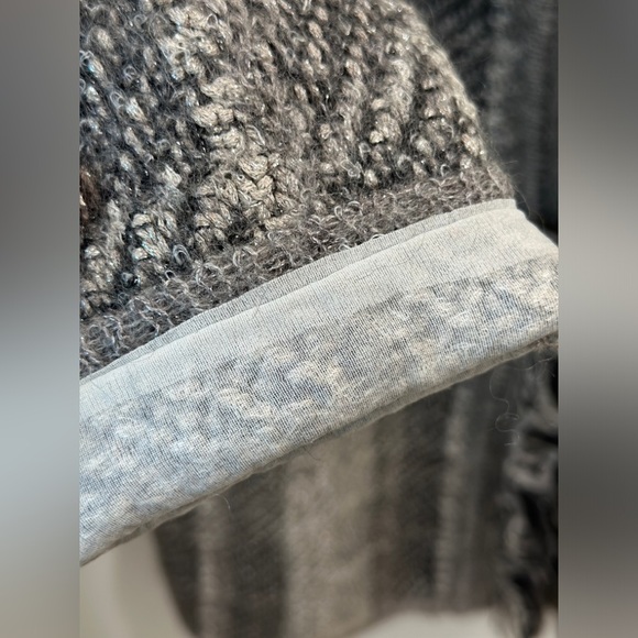 Max Mara tweed houndstooth plaid coat cardigan jacket size L - Picture 4 of 13